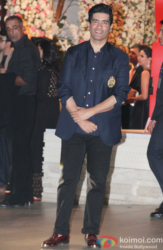 Manish Malhotra at Mukesh and Nita Ambani’s niece Isheta’s Pre wedding Party