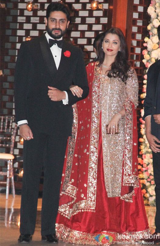 Abhishek Bachchan and Aishwarya Rai Bachchan at Mukesh and Nita Ambani’s niece Isheta’s Pre wedding Party