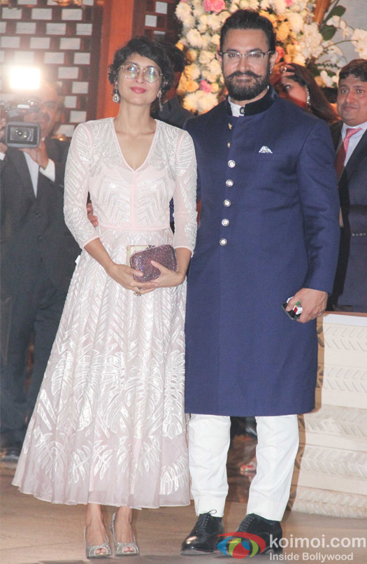 Kiran Rao and Aamir Khan at Mukesh and Nita Ambani’s niece Isheta’s Pre wedding Party