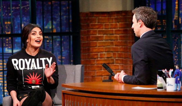 Priyanka Chopra Appears On 'Late Night With Seth Meyers'