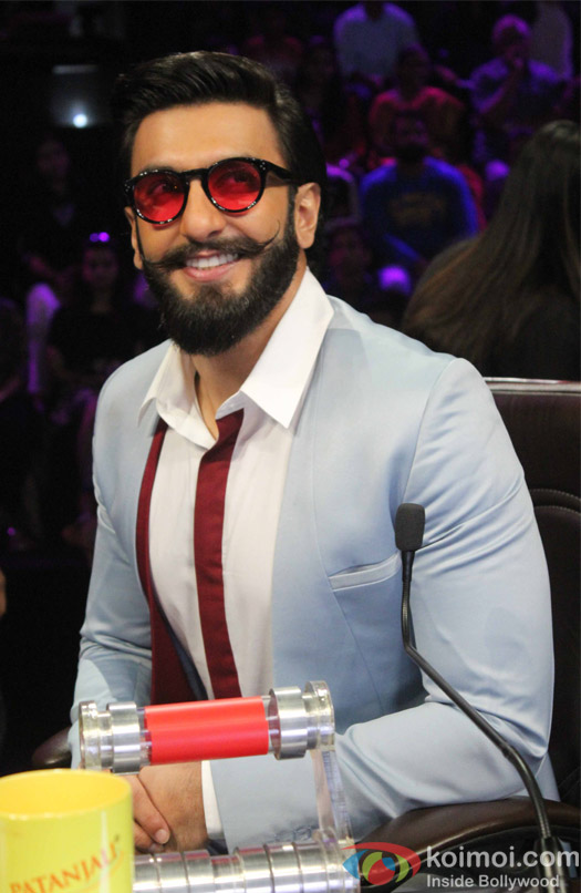 Ranveer Singh during the Promotion of film Befikre on the sets of Super Dancer