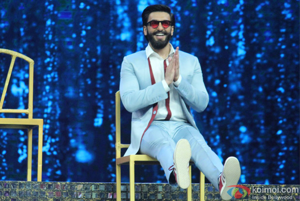 Ranveer Singh during the Promotion of film Befikre on the sets of Super Dancer