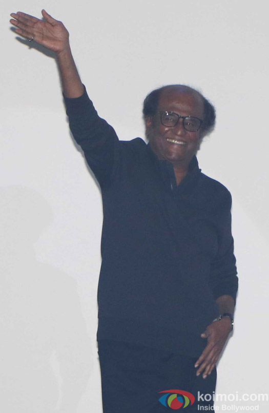 Rajinikanth during the first look launch of film 2.0