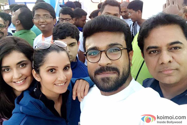 Ram Charan, Sania Mirza flag off Hyderabad 10K Run
