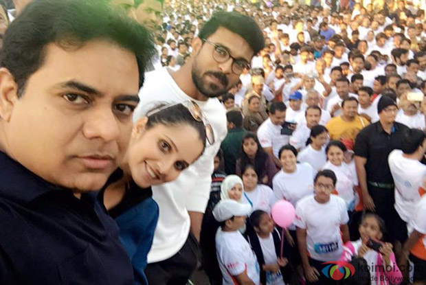 Ram Charan, Sania Mirza flag off Hyderabad 10K Run