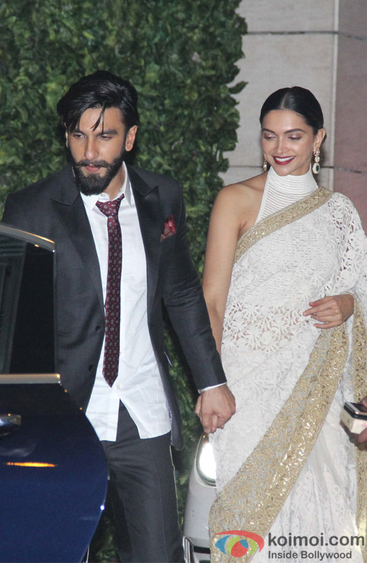 Ranveer Singh and Deepika Padukone at Mukesh and Nita Ambani's niece Isheta's Pre wedding Party