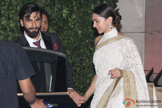 Ranveer Singh and Deepika Padukone at Mukesh and Nita Ambani's niece Isheta's Pre wedding Party