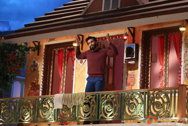 Ranveer Singh on the sets of The Kapil Sharma Show