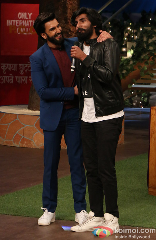 Ranveer Singh on the sets of The Kapil Sharma Show