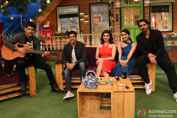 Farhan Akhtar, Arjun Rampal, Shraddha Kapoor and Prachi Desai at Kapil Sharma Show