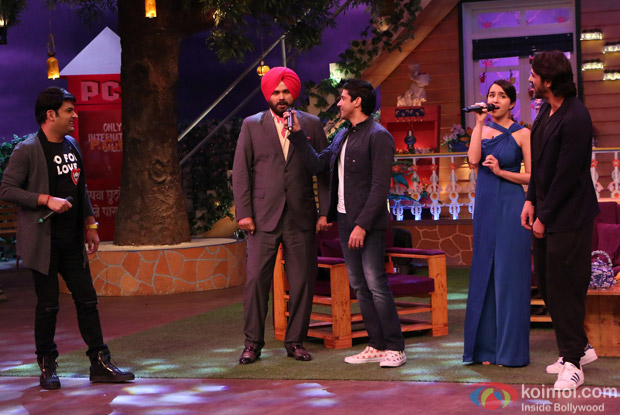 Farhan Akhtar, Arjun Rampal and Shraddha Kapoor at Kapil Sharma Show