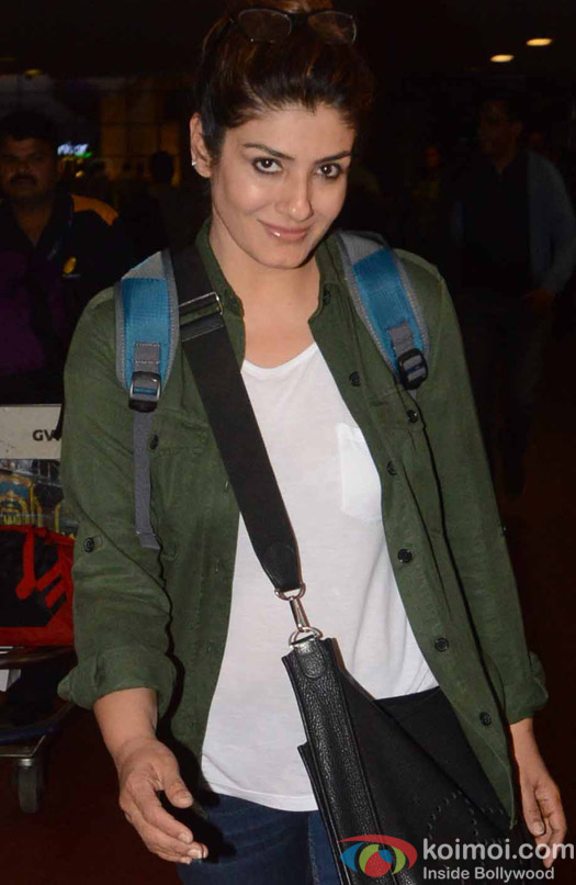 Raveena Tondon spotted at Airport