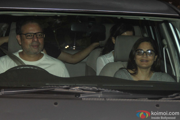 Atul Agnihotri along with Alvira khan spotted at Salman Khan's House