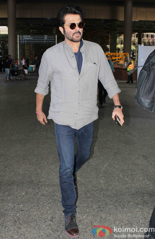 Anil kapoor spotted at Airport