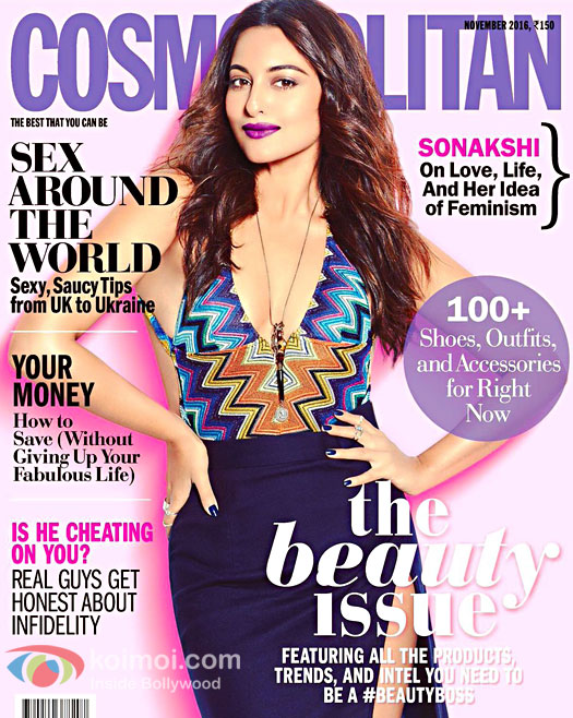 Sonakshi Sinha On The Cover Of Cosmopolitan