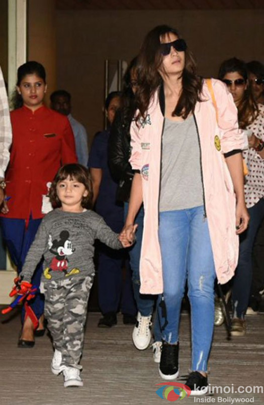 Alia Bhatt and Abram khan spotted at Airport