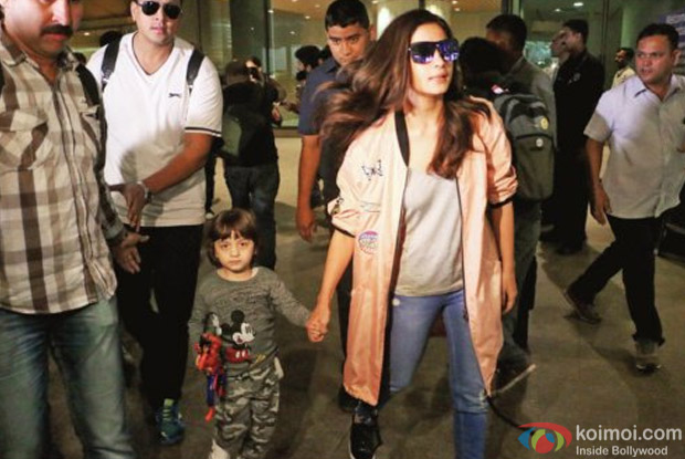 Alia Bhatt and Abram khan spotted at Airport