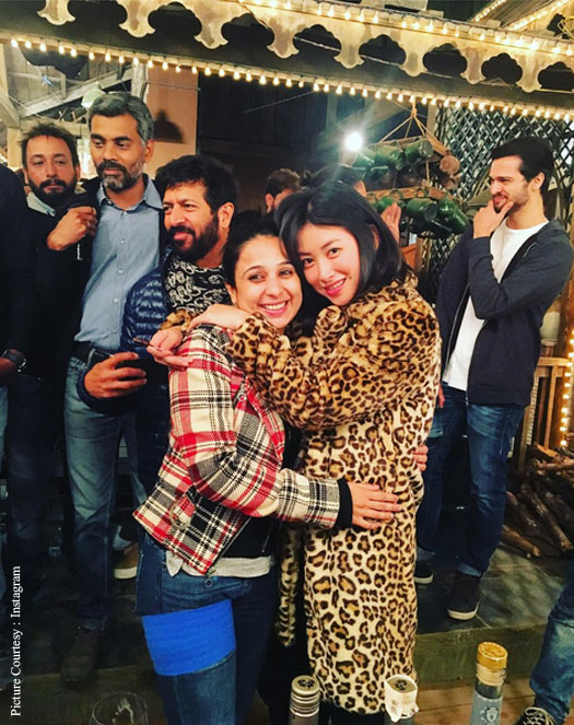 Chinese Actress Zhu Zhu Wraps Up Tubelight Shoot