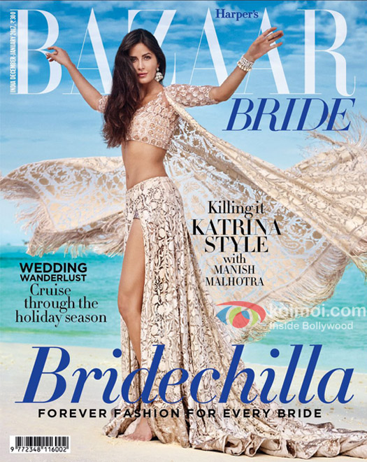 Katrina Kaif graces the double issue of Harper's BAZAAR BRIDE