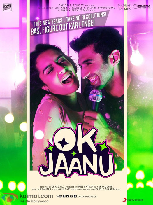 Shraddha Kapoor and Aditya Roy Kapur starrer OK Jaanu poster
