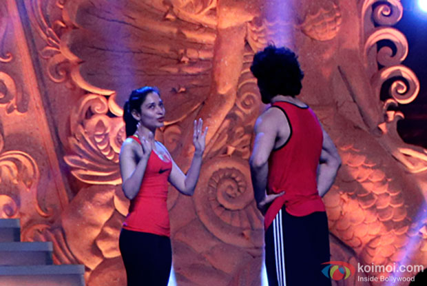 Tamannaah Bhatia and Tiger Shroff were practicing their dance moves for the event