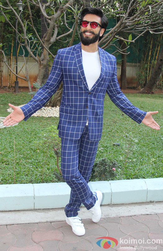 Ranveer Singh during the promotion of Befikre at YRF studio