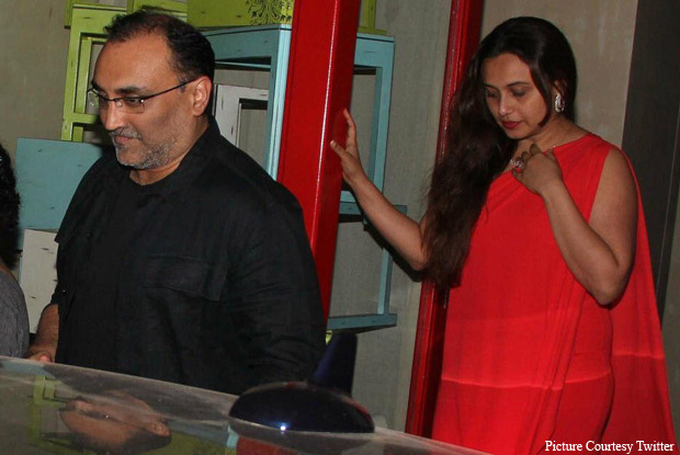 Spotted: Rani Mukerji Alongwith Husband Aditya Chopra