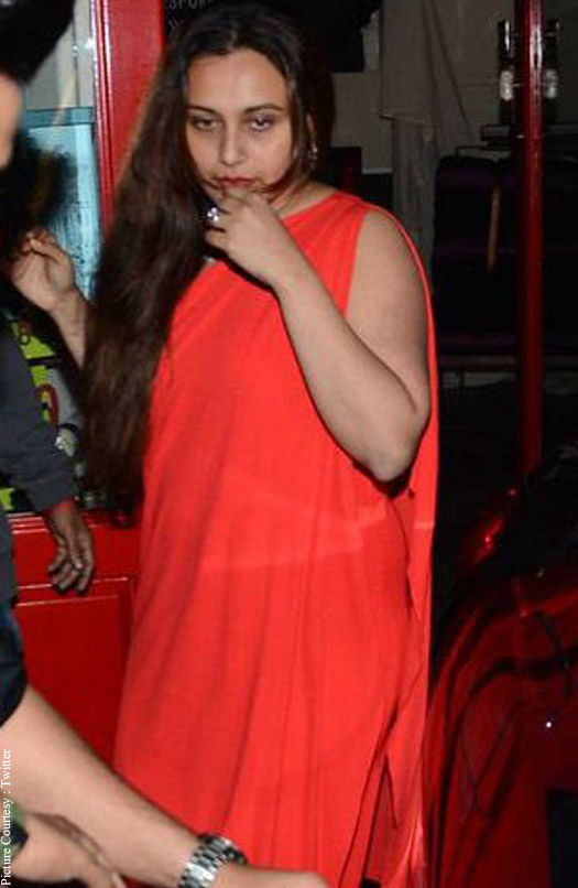 Spotted: Rani Mukerji Alongwith Husband Aditya Chopra