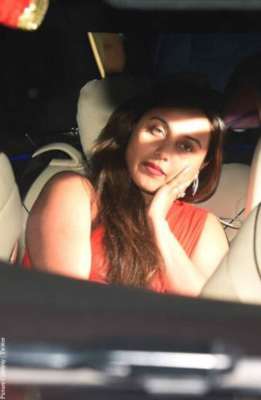 Spotted: Rani Mukerji Alongwith Husband Aditya Chopra