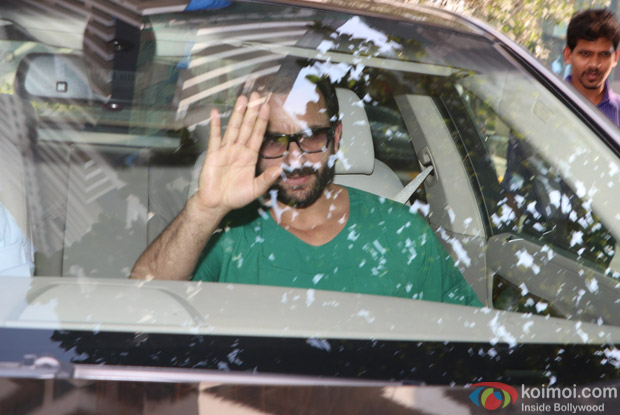 Saif Ali Khan At Breach Candy Hospital