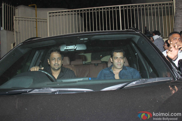 Salman Khan Spotted at Sucasa Restro and Bar at Bandra