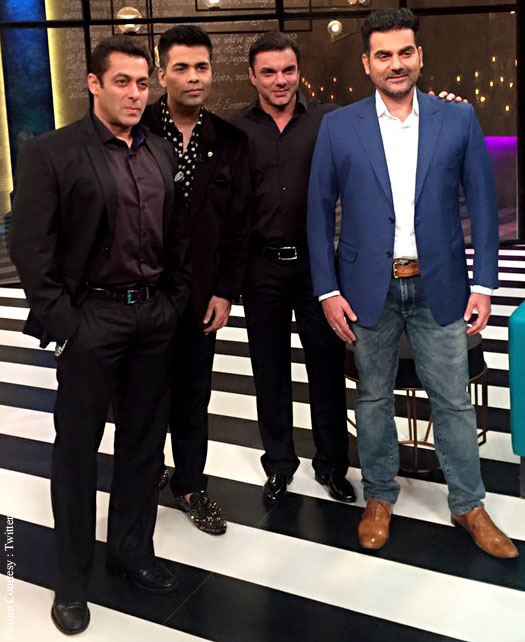 Salman Khan shot 100th Episode of KJo's Koffee with Karan