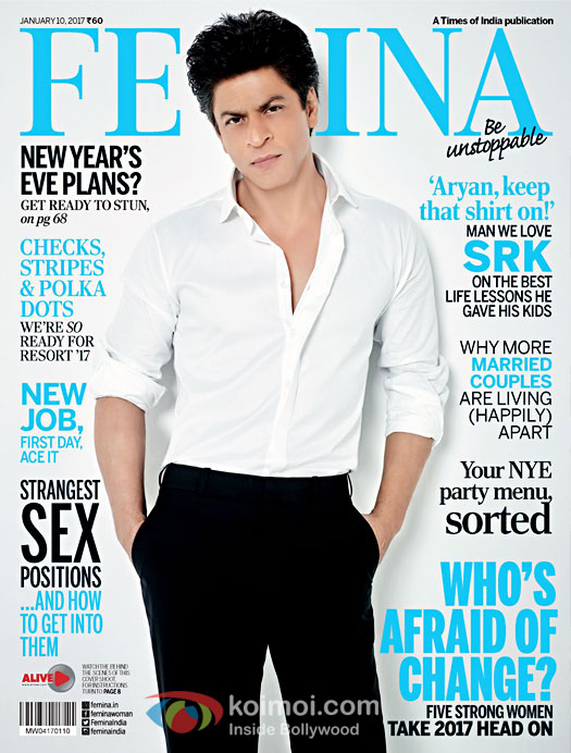 Shah Rukh Khan On The Femina Cover