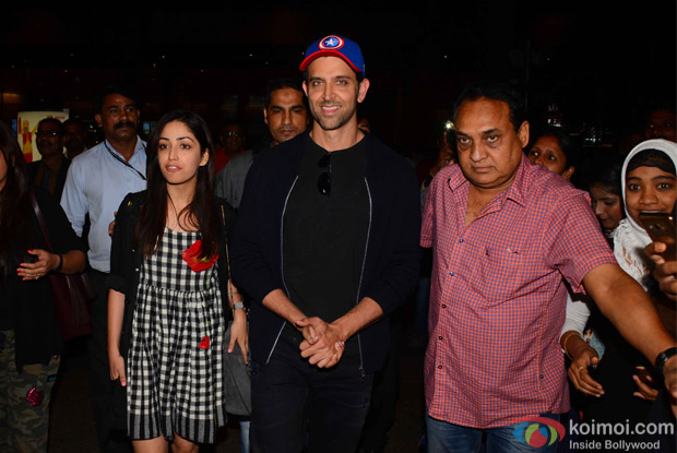 Hrithik Roshan And Yami Gautam spotted at Airport