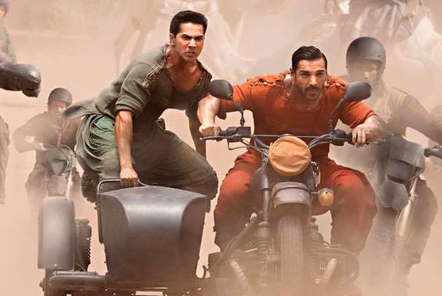 Varun Dhawan and John Abraham in a still from Dishoom