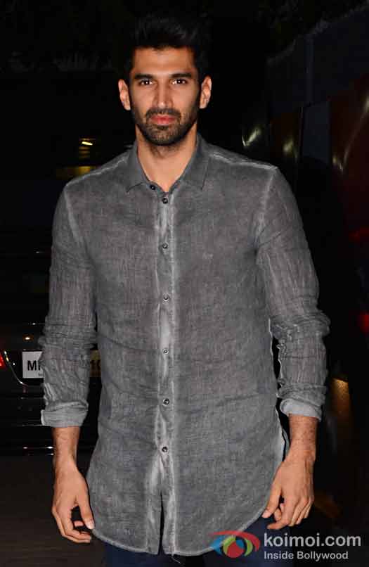 Aditya Roy Kapur during the screening of OK Jaanu