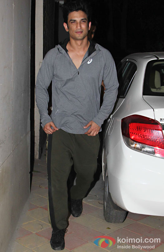 Sushant Singh Rajput during the screening of OK Jaanu