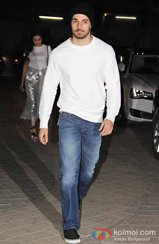 Sooraj Pancholi during the screening of OK Jaanu