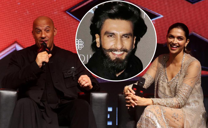 Oops! Vin Diesel says Ranveer is Deepika's 'boyfriend'