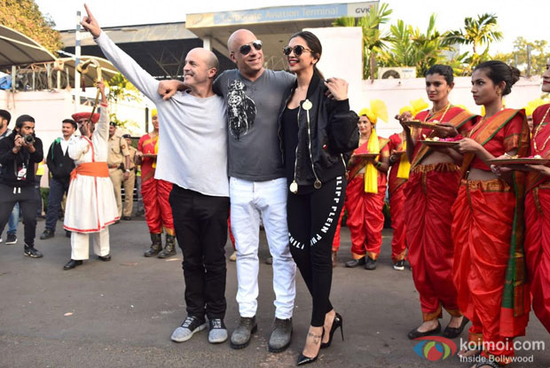 Vin Diesel and Deepika Padukone At the promotion
