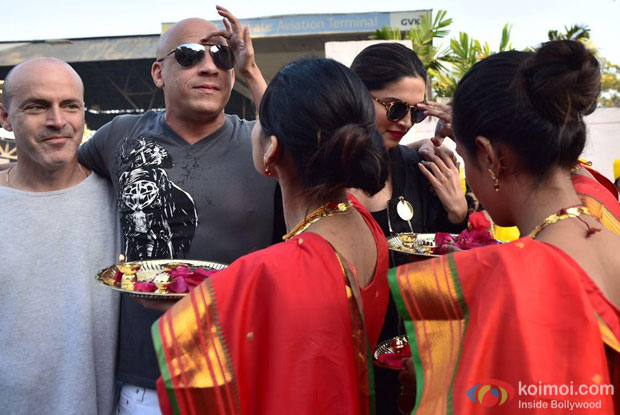 Vin Diesel and Deepika Padukone At the promotion