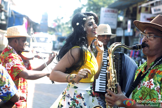 Mahie Gill in a still from Wedding Anniversary
