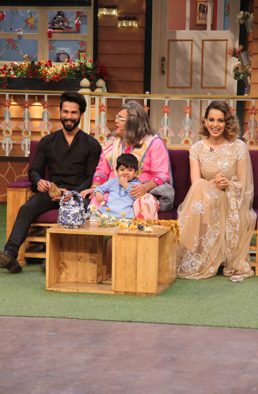 Shahid Kapoor and Kangana Ranut Prromot Rangoon At The Kapil Sharma Show