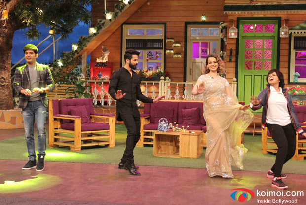Shahid Kapoor and Kangana Ranut Prromot Rangoon At The Kapil Sharma Show