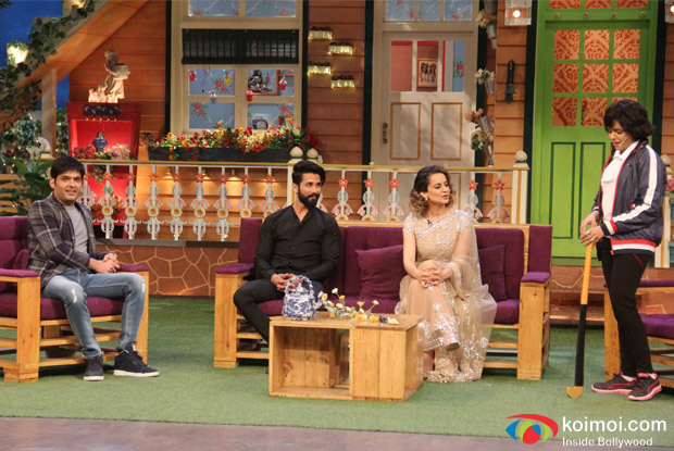 Shahid Kapoor and Kangana Ranut Prromot Rangoon At The Kapil Sharma Show