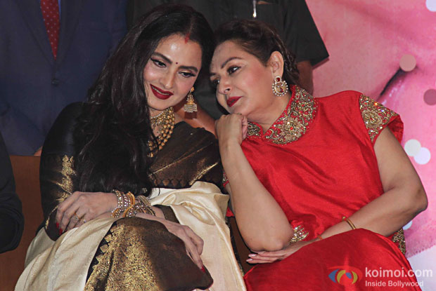 Rekha and Jaya Prada during the 4th Yash Chopra Memorial National Award