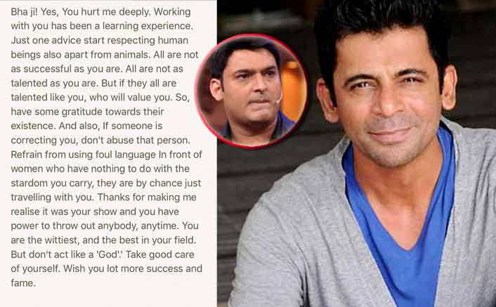 Don't act like God, Sunil Grover tells Kapil Sharma