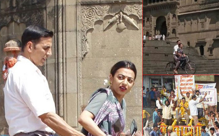 Here Are The Leaked Pics Of Akshay Kumar & Radhika Apte From PadMan