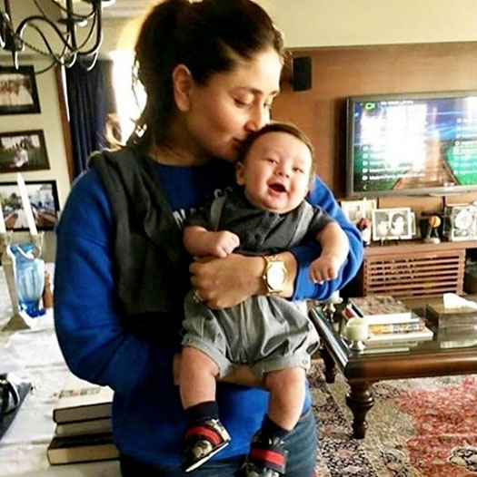 Kareena Kapoor Khan kissing Taimur