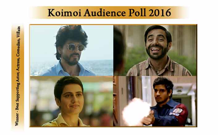 Koimoi Audience Poll 2016: Shah Rukh Khan, Fatima Sana Shaikh, Aparshakti Khurrana and Tahir Raj Bhasin Emerge Winners